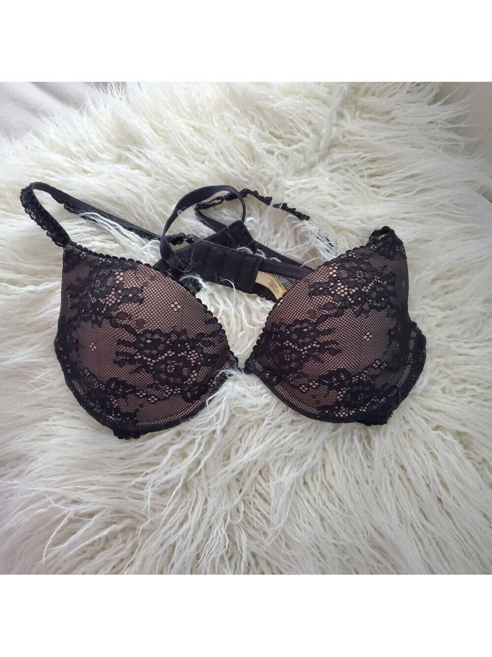 Aerie Black Lace Paige Bra